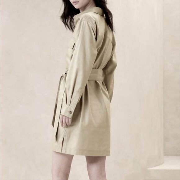 BANANA REPUBLIC TWILL UTILITY
MINI SHIRTDRESS - Picture 2 of 8